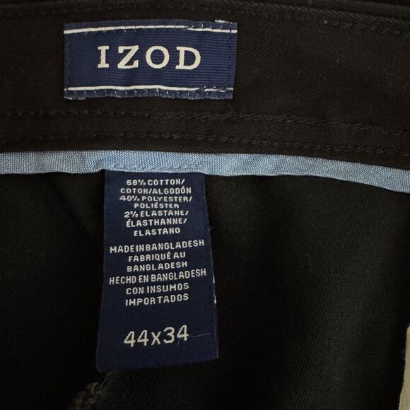 New Izod Performance SportFlex Pleat No Iron Pants Big Tall Men's Size 44 x 34 L - Picture 6 of 9